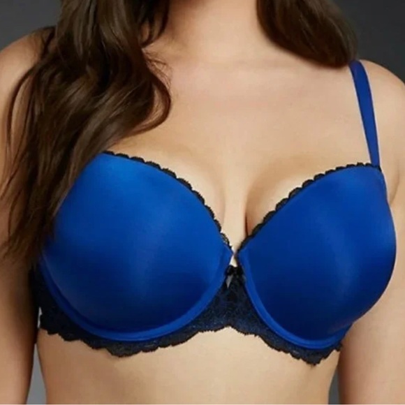 torrid Other - Torrid Push Up Demi Blue Lace Bra Size 46D
